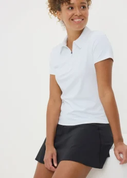 Souluxe White Tennis Polo T-Shirt