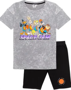 Space Jam Grey Character Shortie Pyjamas