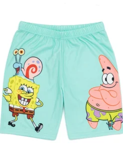 SpongeBob Characters Kids Multi Coloured Blue Shortie Pyjamas (3-14 Years)