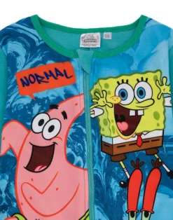 SpongeBob SquarePants Boys Blue Onesie (3-12 Years)