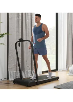 SPORTNOW 2.5HP Folding Treadmill Walking Pad w/ LED Display Orange