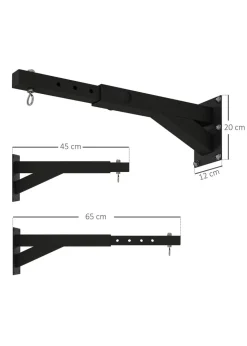 SPORTNOW 5-Length Adjustable Punch Bag Bracket for Boxing Punching Training