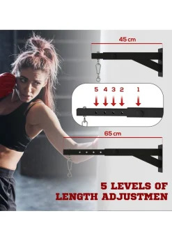 SPORTNOW 5-Length Adjustable Punch Bag Bracket for Boxing Punching Training