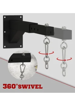 SPORTNOW 5-Length Adjustable Punch Bag Bracket for Boxing Punching Training