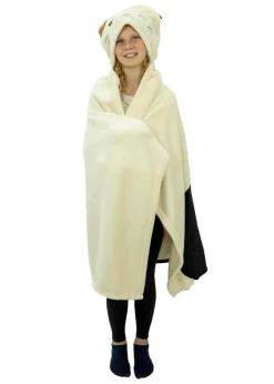 Squishmallows Beige Camcat 3D Hooded Wearable Throw