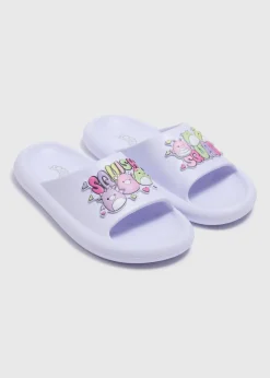 Squishmallows Girls Lilac Sliders (Younger 10/11-Older 5/6)