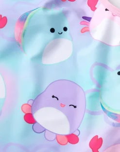 Squishmallows Kids Multi Coloured Blue 1 Piece Swimming Costume (5-14 Years)