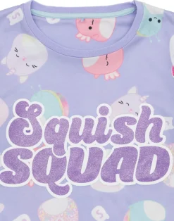 Squishmallows Kids Purple Short Sleeve Long Leg Pyjama Set (5 - 14 Years)