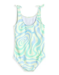 Squishmallows Kids Yellow 1 Piece Swimming Costume (5-14 Years)