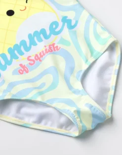 Squishmallows Kids Yellow 1 Piece Swimming Costume (5-14 Years)