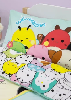 Squishmallows Multi Flash Polycotton Duvet Cover Set