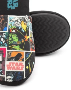 Star Wars Black Comic Book Mule Slippers