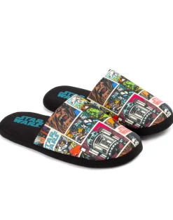 Star Wars Black Comic Book Mule Slippers