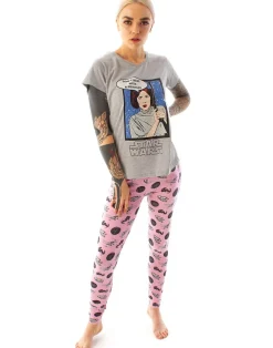 Star Wars Grey Princess Leia T Shirt & Lounge Pants