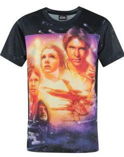 Star Wars Kids Black A New Hope T Shirt (3-12 Years)