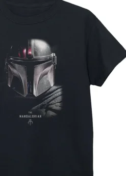 Star Wars Kids Black The Mandalorian Poster Printed T-Shirt (3-13 yrs)