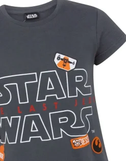 Star Wars Kids Grey Badges T Shirt (5-14 Years)