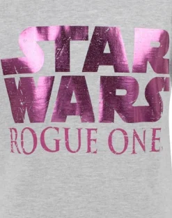 Star Wars Kids Grey Pink Rogue One T Shirt (5-14 Years)