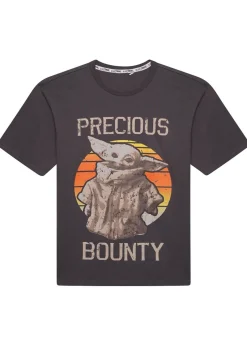 Star Wars Mens Grey Baby Yoda Tee