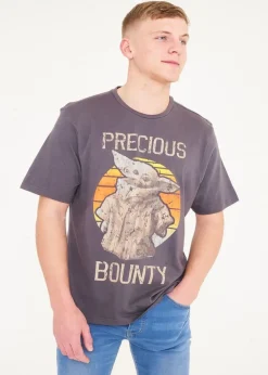 Star Wars Mens Grey Baby Yoda Tee