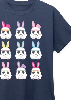 Star Wars Stormtrooper Bunnies Kids Navy T-Shirt (3-13 Years)