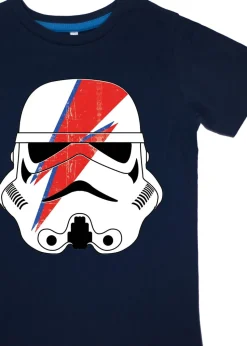 Star Wars Stormtrooper Flash Helmet Kids Navy Stripes Pyjamas (3-8 Years)