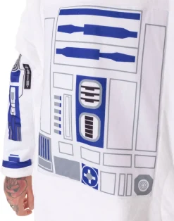Star Wars White R2D2 Costume Blanket Hoodie