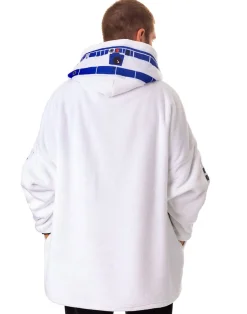 Star Wars White R2D2 Costume Blanket Hoodie