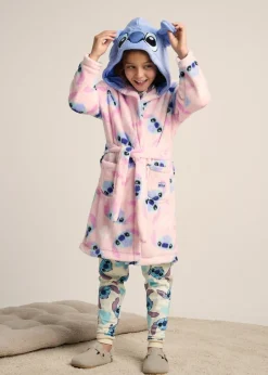 Stitch Girls Fleece Dressing Gown