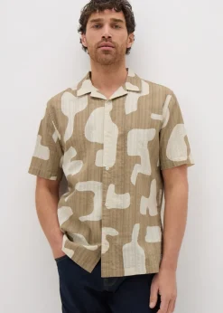 Stone Abstract Short Sleeve Shirt