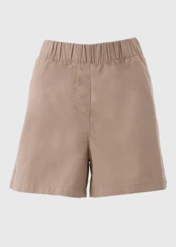 Stone Cotton Shorts