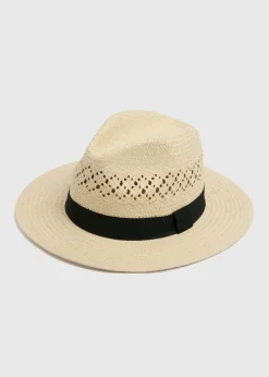 Stone Open Weave Panama