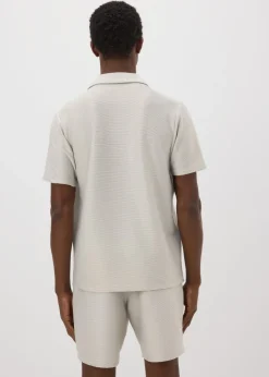 Stone Smart Co Ord Ottoman Shirt