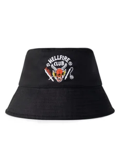 Stranger Things Black Hellfire Club Bucket Hat