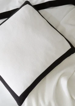 Style Sisters Monochrome Waffle Cotton Cushion (55x55cm)