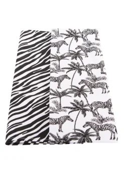 Summerhouse by Navigate Black & White Madagascar Tea Towels (Set of 2)
