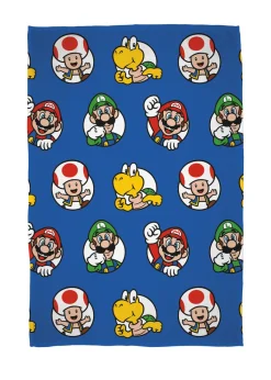 Super Mario Circles Rotary Fleece Blanket