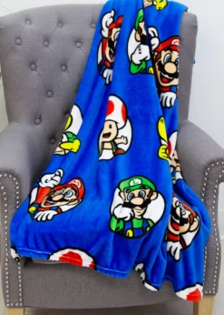 Super Mario Circles Rotary Fleece Blanket