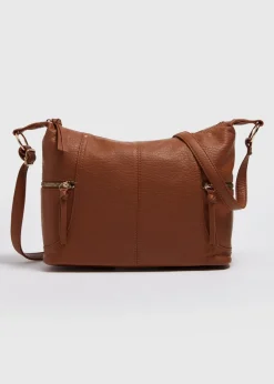 Tan Slouch Cross Body Bag