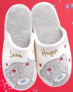 Tatty Teddy Me to You White Mule Slippers