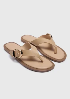 Taupe Flip Flop Style Sandal