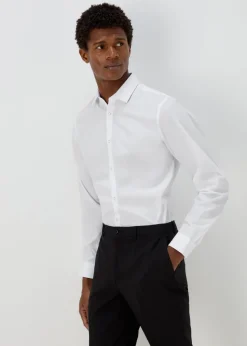 Taylor & Wright 3 Pack White Easy Care Slim Fit Shirts