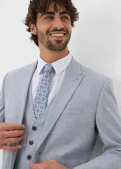 Taylor & Wright Azure Grey Melange Tailored Jacket