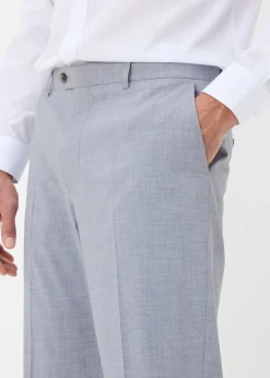 Taylor & Wright Azure Grey Melange Tailored Trousers