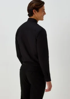 Taylor & Wright Black Easy Care Slim Fit Shirt