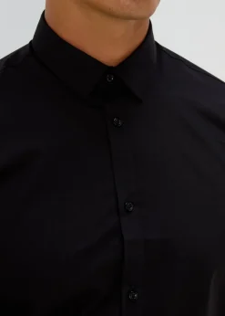 Taylor & Wright Black Easy Care Slim Fit Shirt