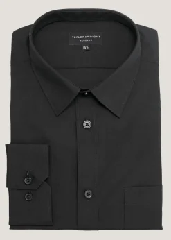 Taylor & Wright Black Easy Care Regular Fit Shirt