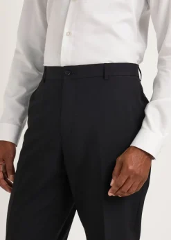 Taylor & Wright Black Regular Fit Formal Trousers