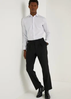 Taylor & Wright Black Regular Fit Flexi Waist Trousers