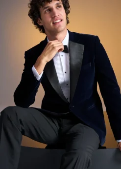 Taylor & Wright Black Tailored Fit Dinner Suit Trousers